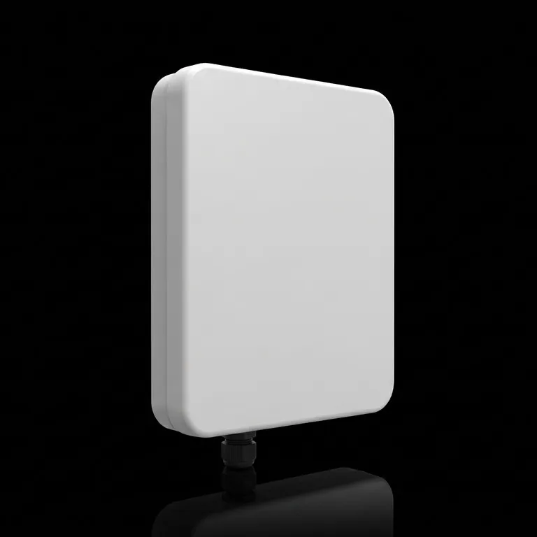 A flat white receiver panel about the size of a sheet of paper