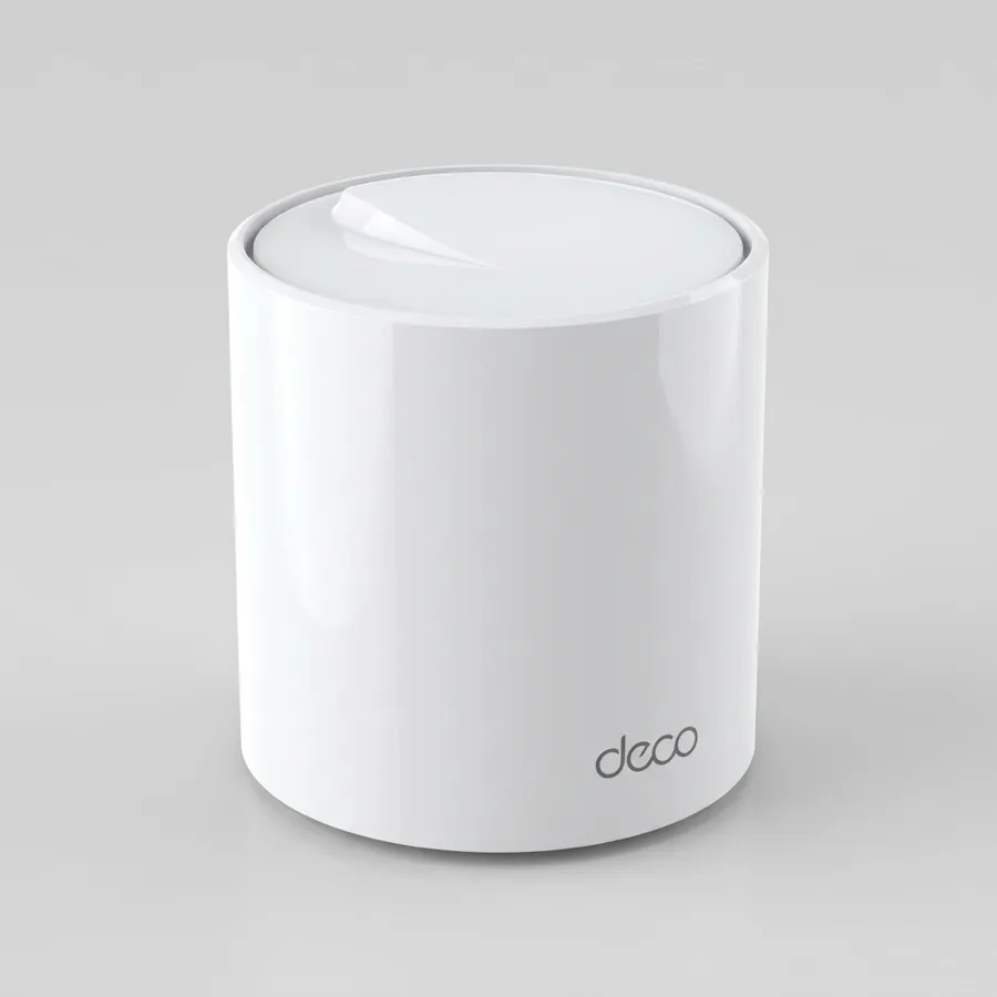 A small white Wi-Fi unit
