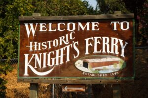 Knight's Ferry Historical Sign